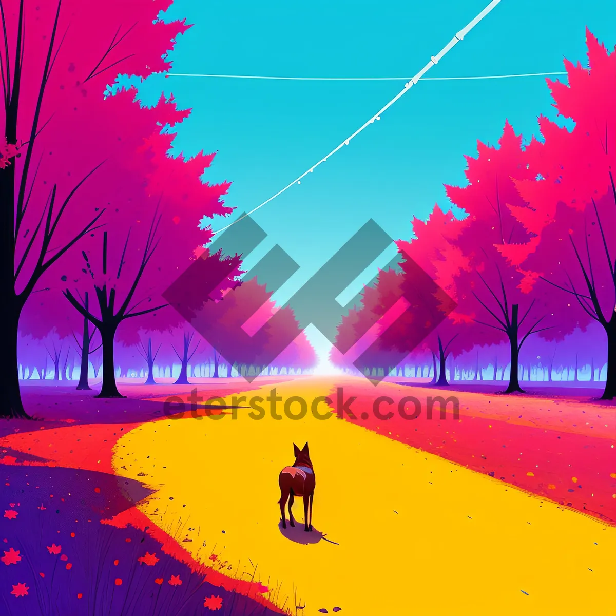 Picture of Holiday Light Art Design Wallpaper