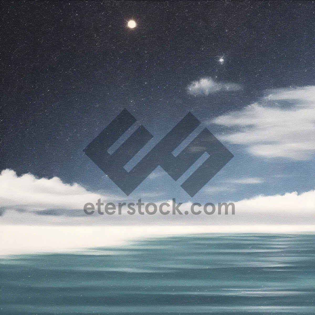 Picture of Serene Sunset Reflection on Coastal Waves