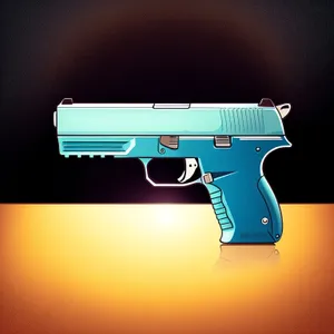 Desert Tract Gun: Metallic Crime Weapon with Pistol Trigger