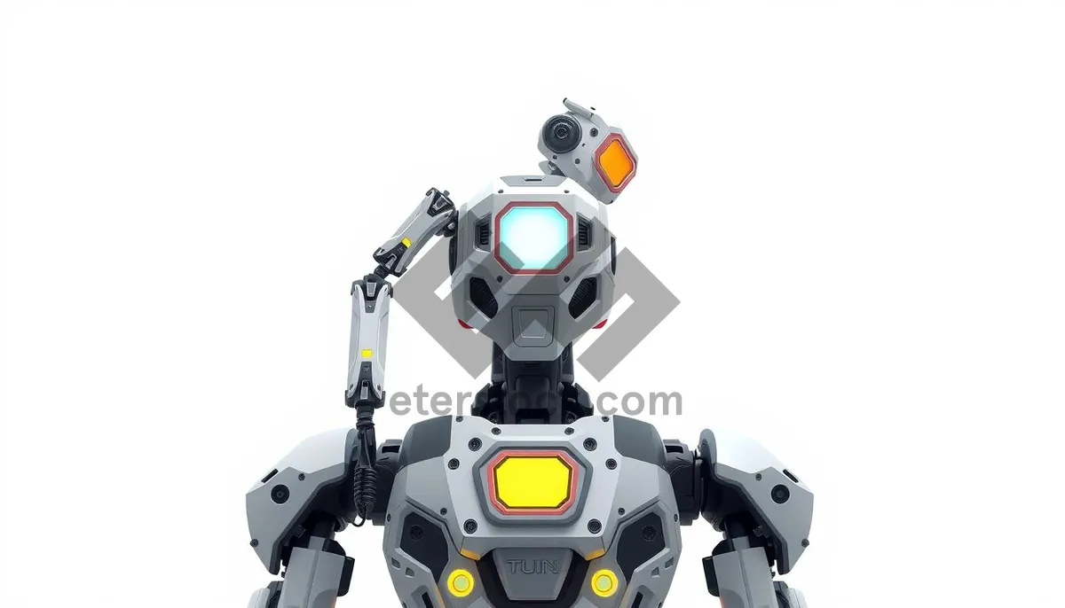 Picture of 3D Cartoon Robot Character Design Concept.