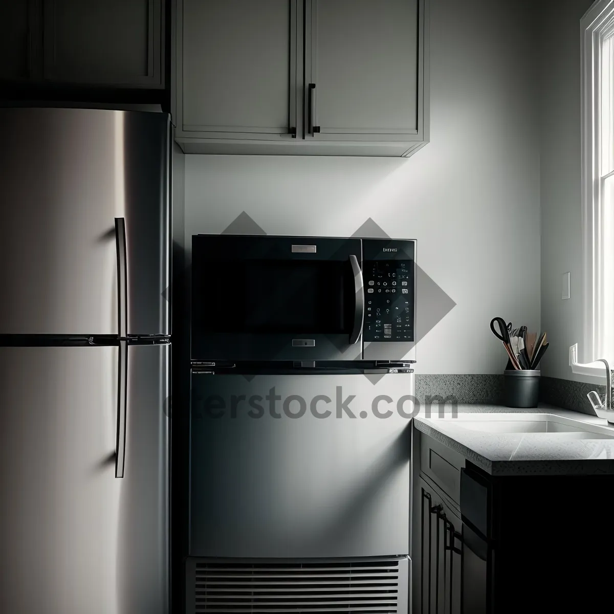 Picture of Modern Stainless Steel Kitchen Appliances