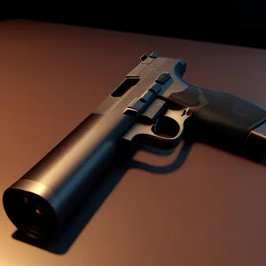 Deadly Desert Guardian: Black Metal Handgun