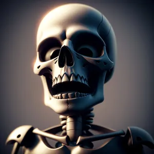 Horror Skull Sculpture: Fear-inducing Anatomy in Spooky Art