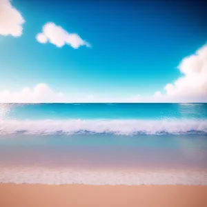 Sunset Beach Escape: Serene Tropical Seascape