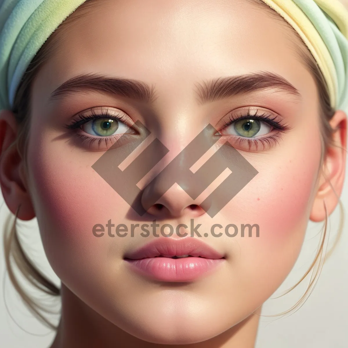 Picture of Beautiful Model with Flawless Skin and Mesmerizing Eyes