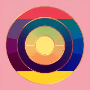 Shiny 3D Circle Web Button Icon