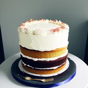 Delicious strawberry chocolate cake dessert on plate