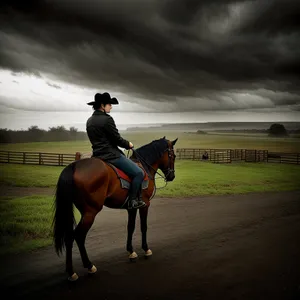 Speedy Cowboy on Elegant Stallion - Epic Horseback Competition