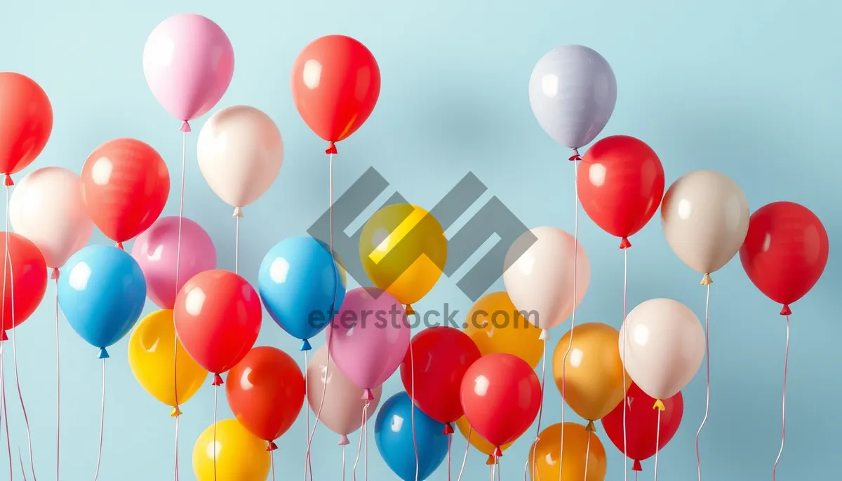 Picture of Bright and Colorful Birthday Balloon Decorations