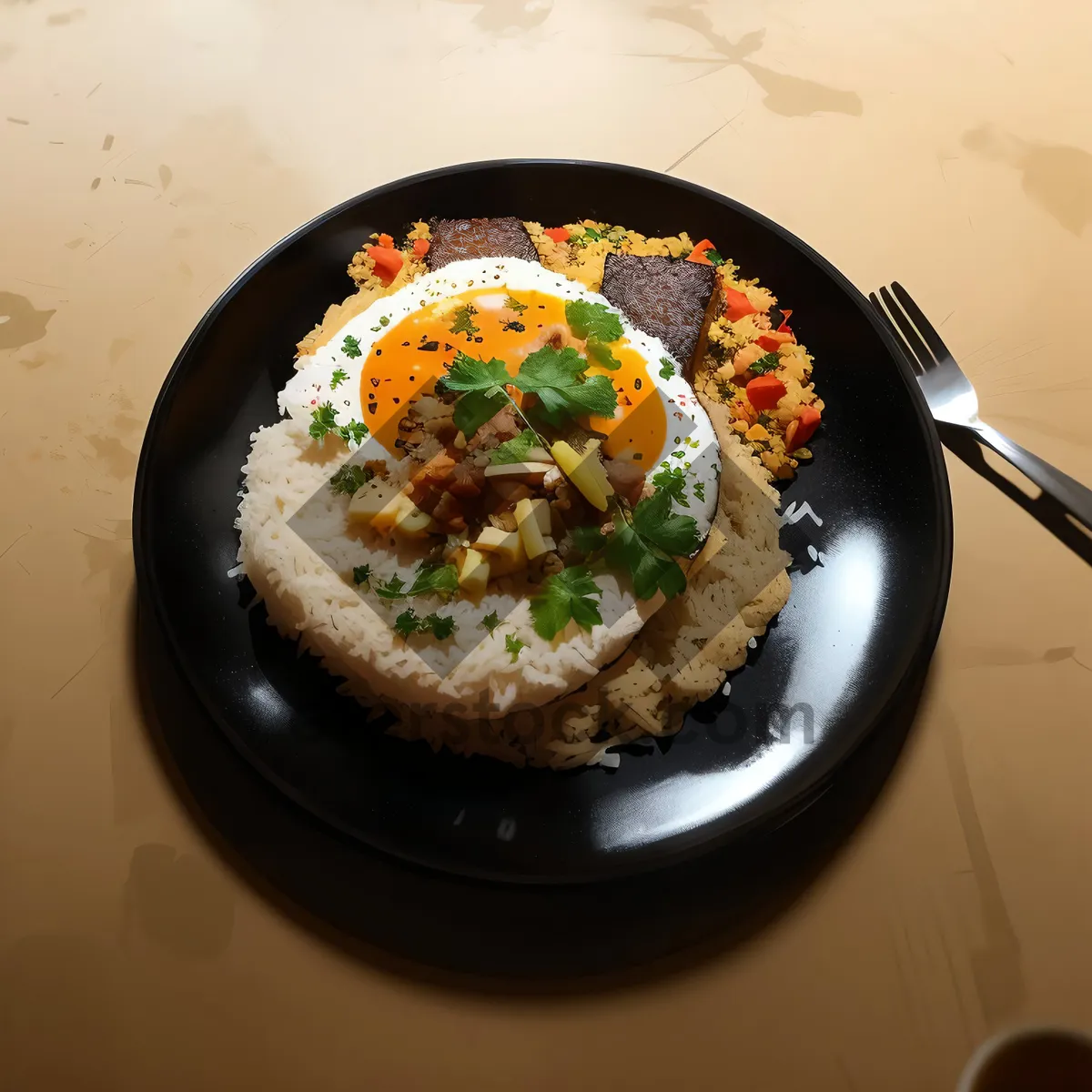 Picture of Fresh and Delicious Veggie Bowl with Parmesan Cheese