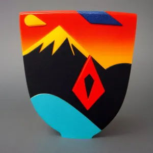 Symbolic Patriot Shield: Flag-Emblazoned Protective Armor