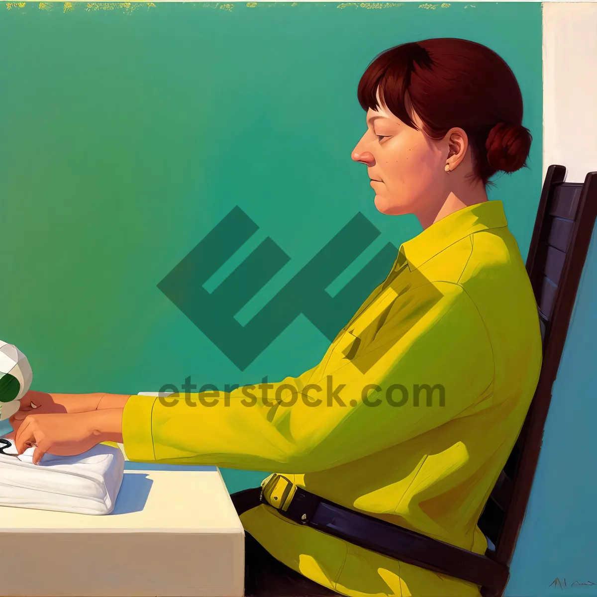 Picture of Happy student smiling in classroom during lesson