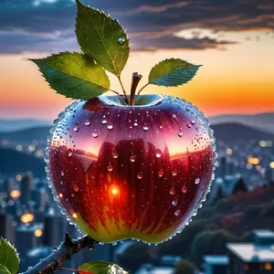 Delicious Holiday Apple Decoration With Empire Emblem
