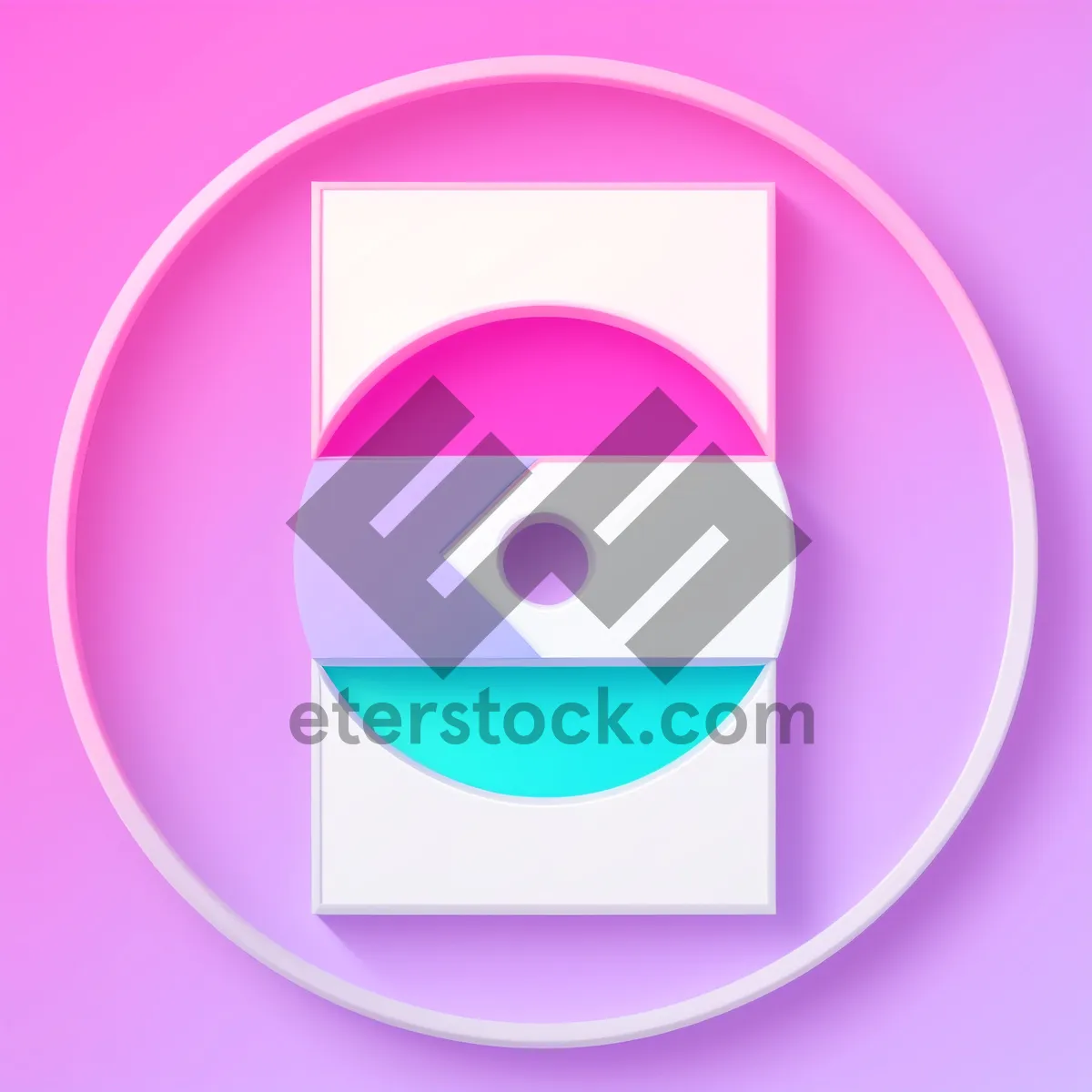Picture of Modern glossy web button set with shiny glass icons