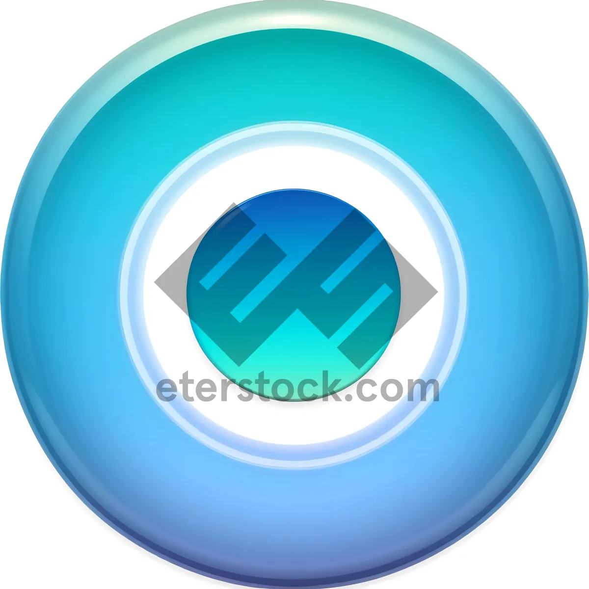 Picture of Web Button Set: Shiny Metallic Circle Icons