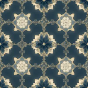 Winter snowflake pattern design with vintage elements.