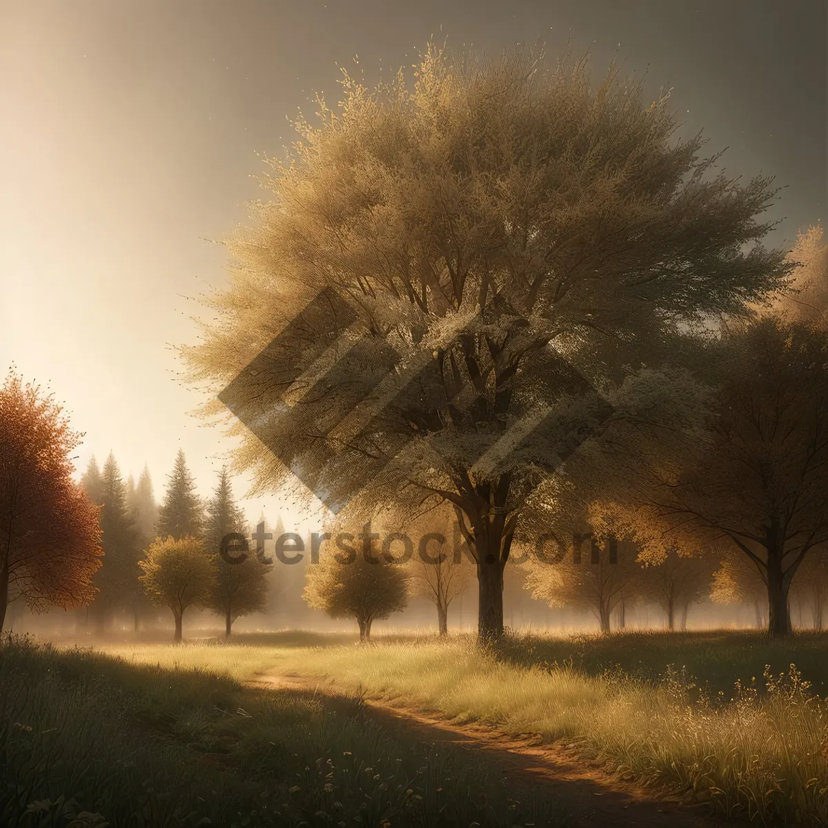 Picture of Winter Wonder in Rural Countryside