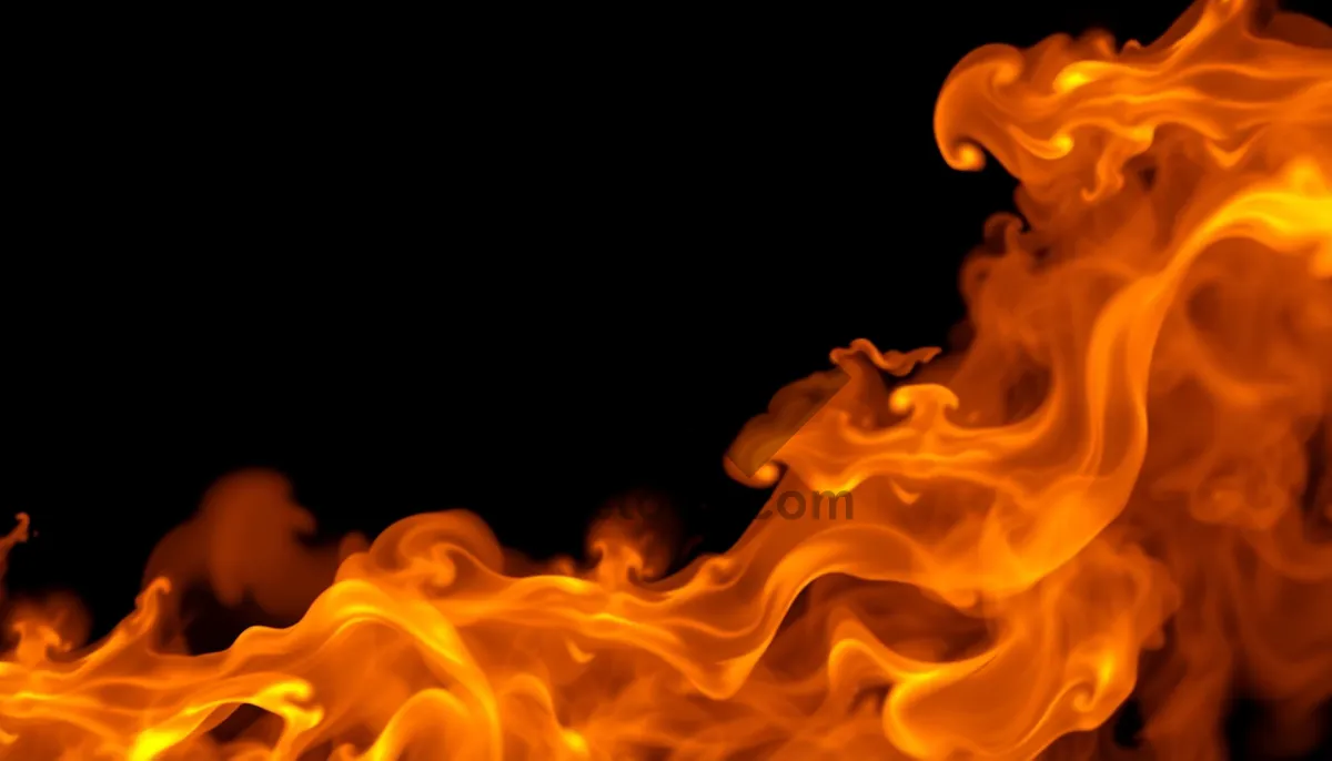 Picture of Fiery Abstract Flame Texture Design Wallpaper