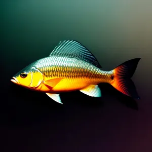 Colorful Goldfish Swimming in Aquarium