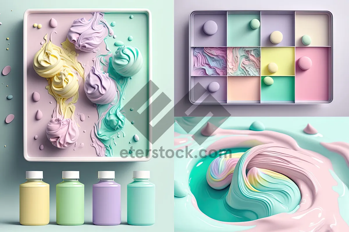 Picture of Stationery paper design with artistic graphic frame element.