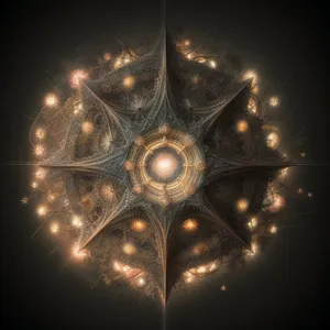 Snowflake Starlight: Winter Celebration Graphic Decoration
