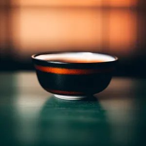 Japanese Hot Wine Punch in Glass Saucer