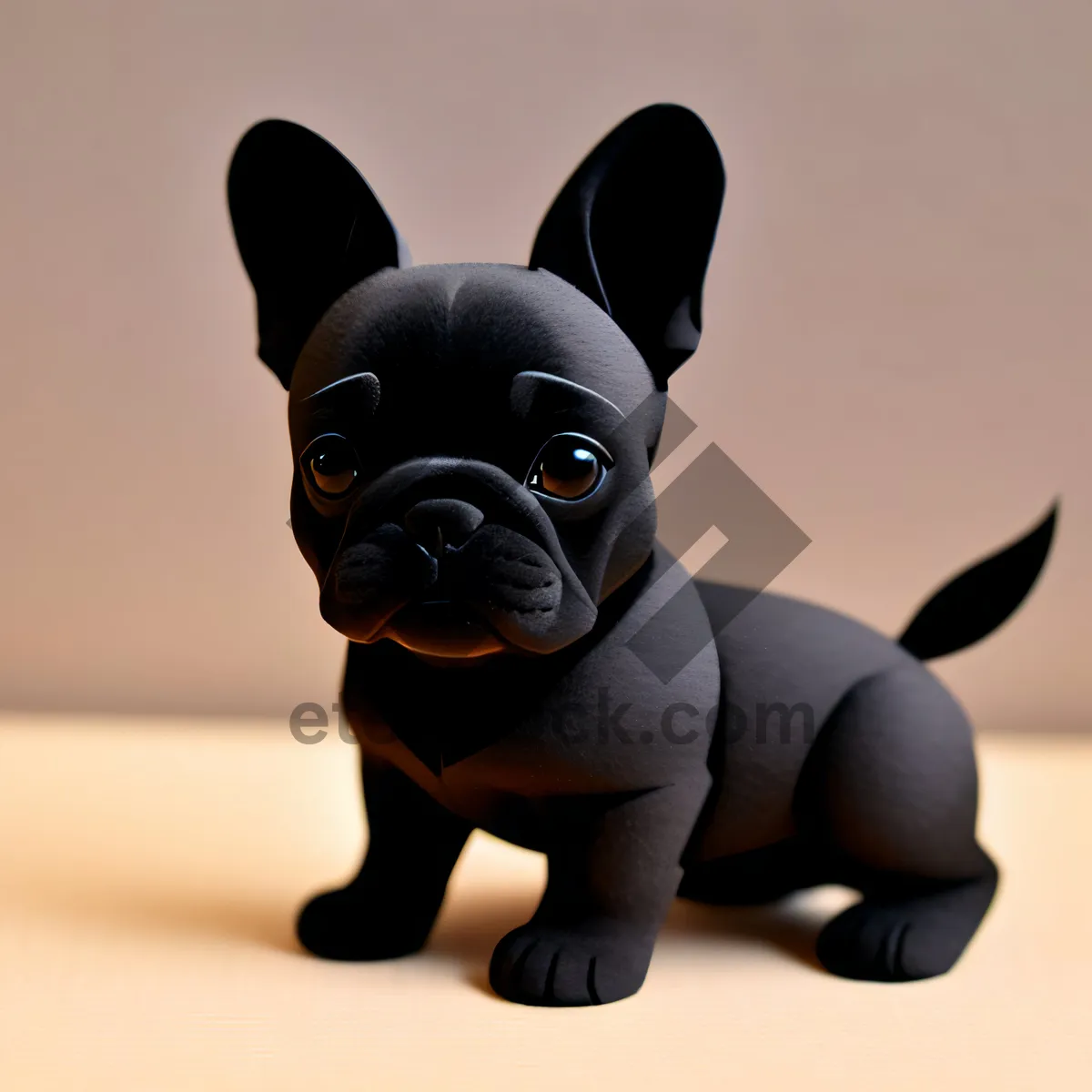 Picture of Cute 3D Cartoon Dog with Mask