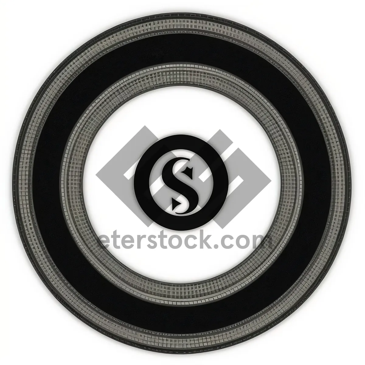 Picture of Acoustic Sound Button Icon - Metallic Black Circle