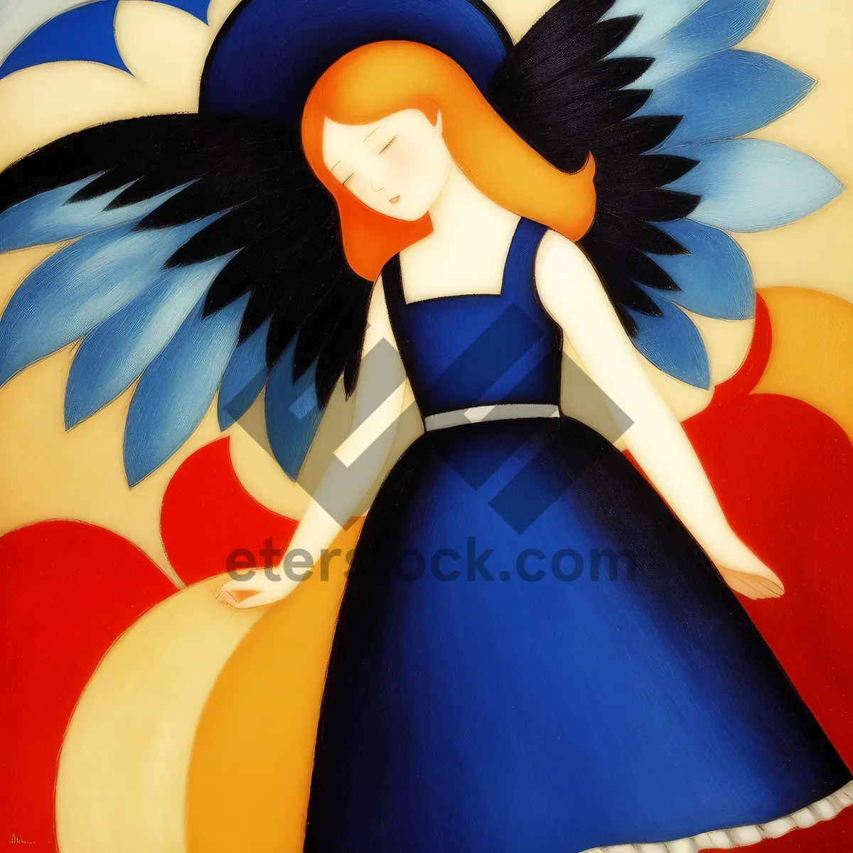 Picture of Colorful Cape Cartoon Art