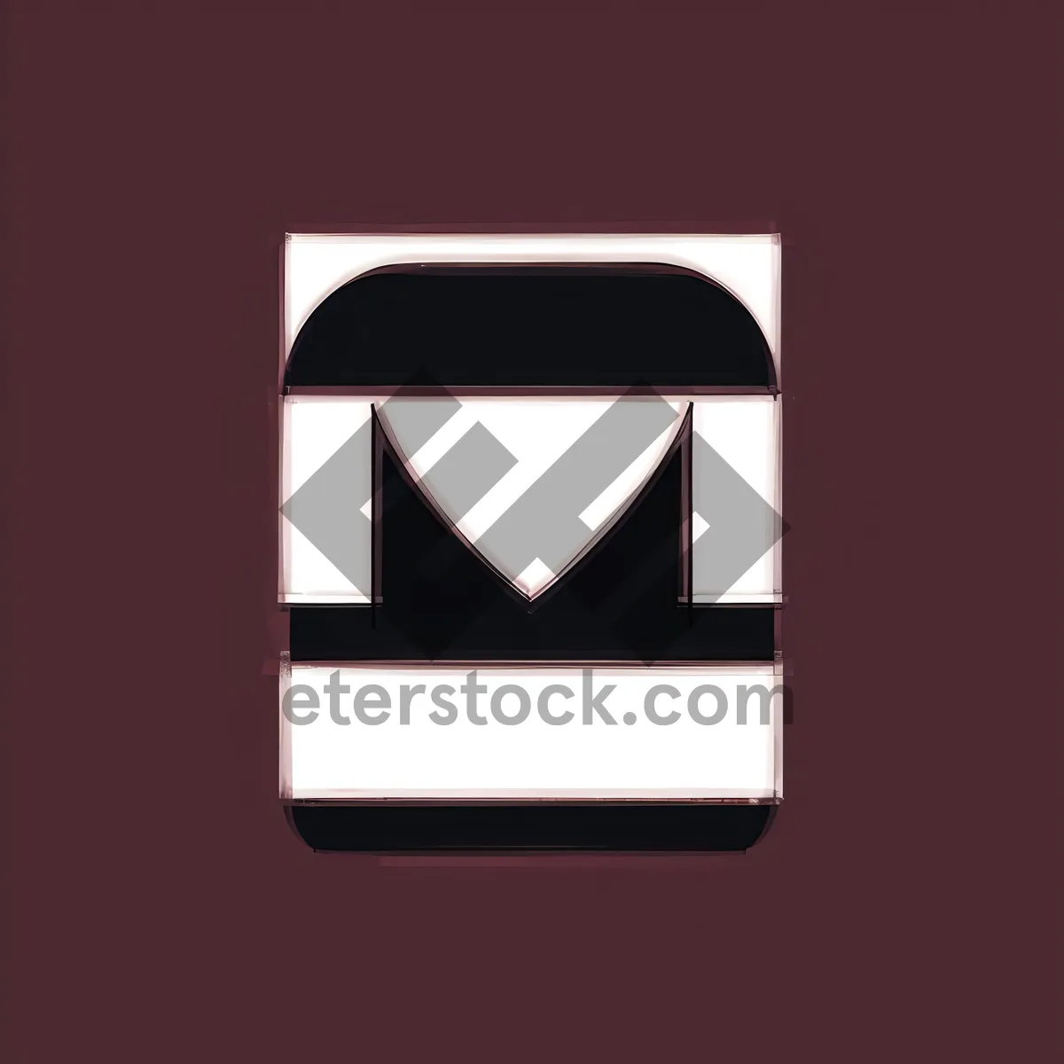 Picture of Modern Black Shiny Gem Button Icon