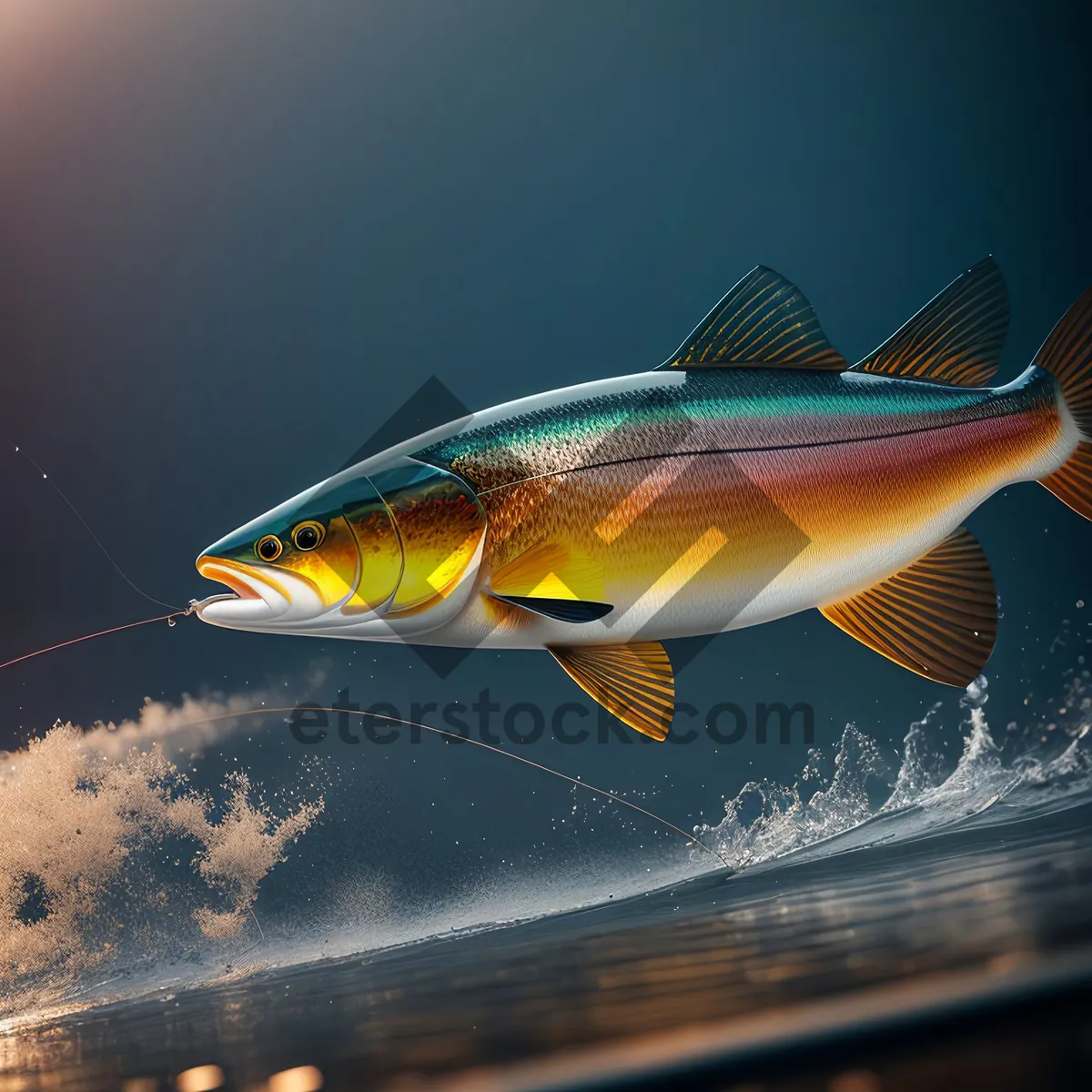 Picture of Tuna Catch in Aquatic Marine Waters