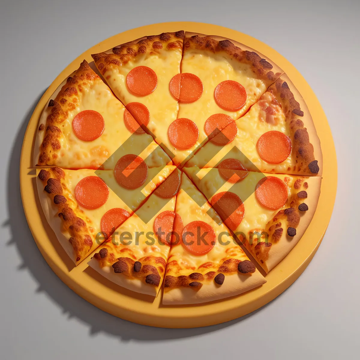 Picture of Gourmet Pizza with Savory Tomato and Cheese