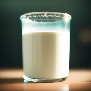 Refreshing Milk Drink in Glass