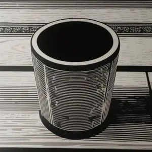 Metal Tin Can with Empty Cup and Air Filter