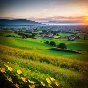 Serene Golf Course Under a Sunny Sky