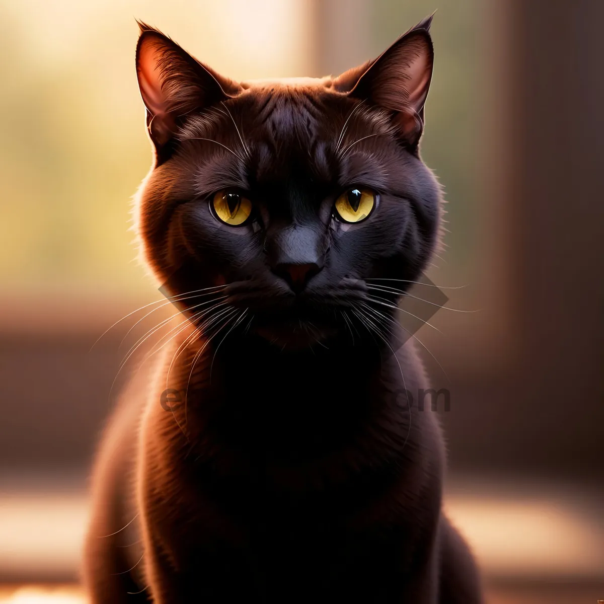 Picture of Cute Gray Kitten with Whiskers and Curious Eyes