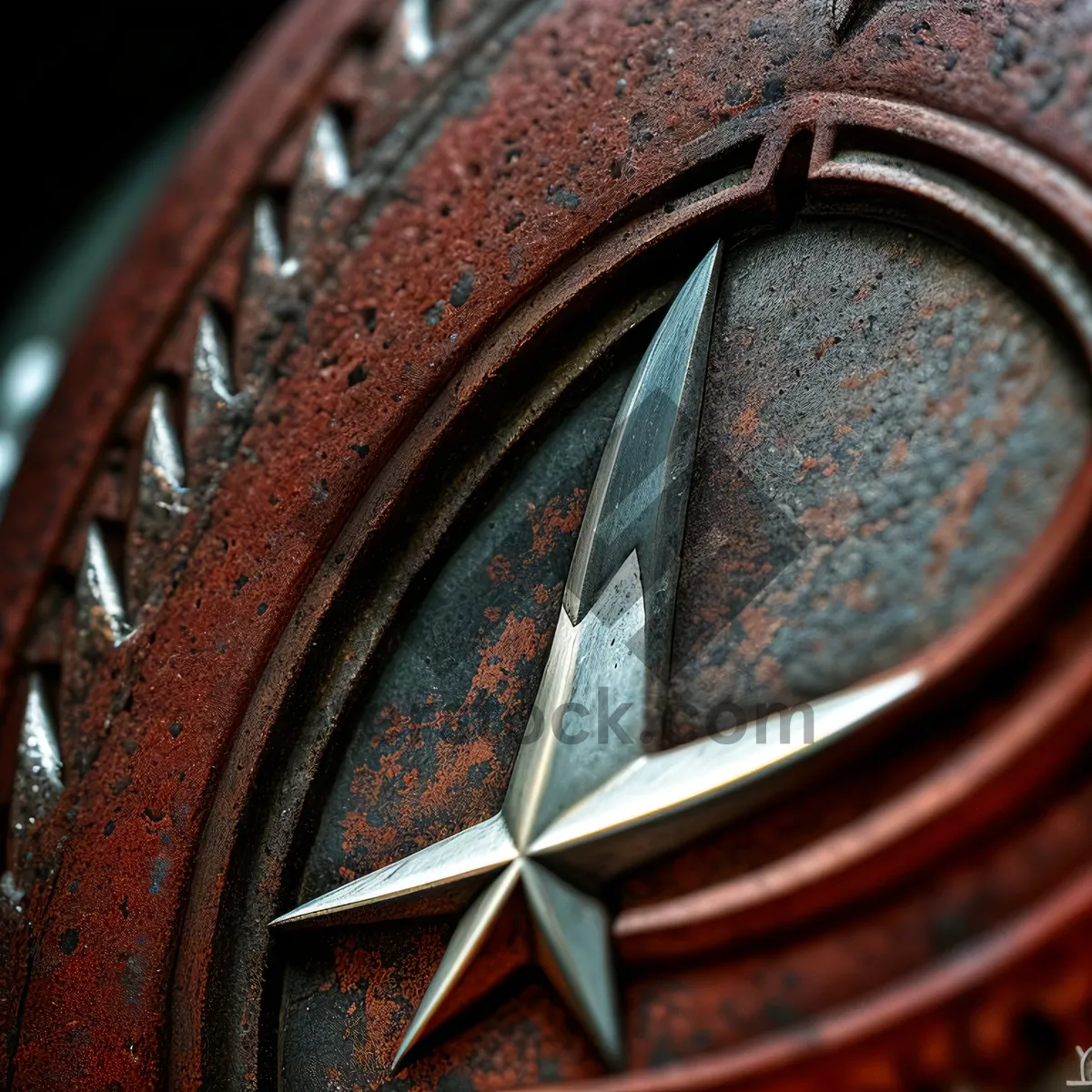 Picture of Vintage Steel Gear Mechanism with Flywheel