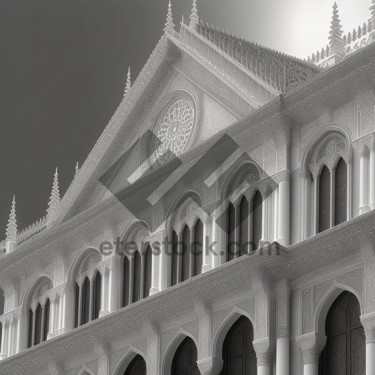 Picture of Historic Cathedral Standing Tall Amidst City Skyline