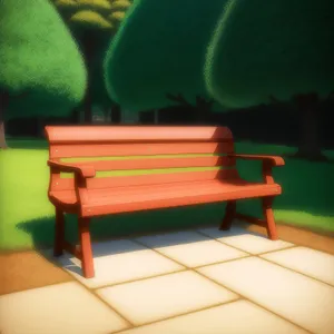 3D School Chair with Built-in Support Device