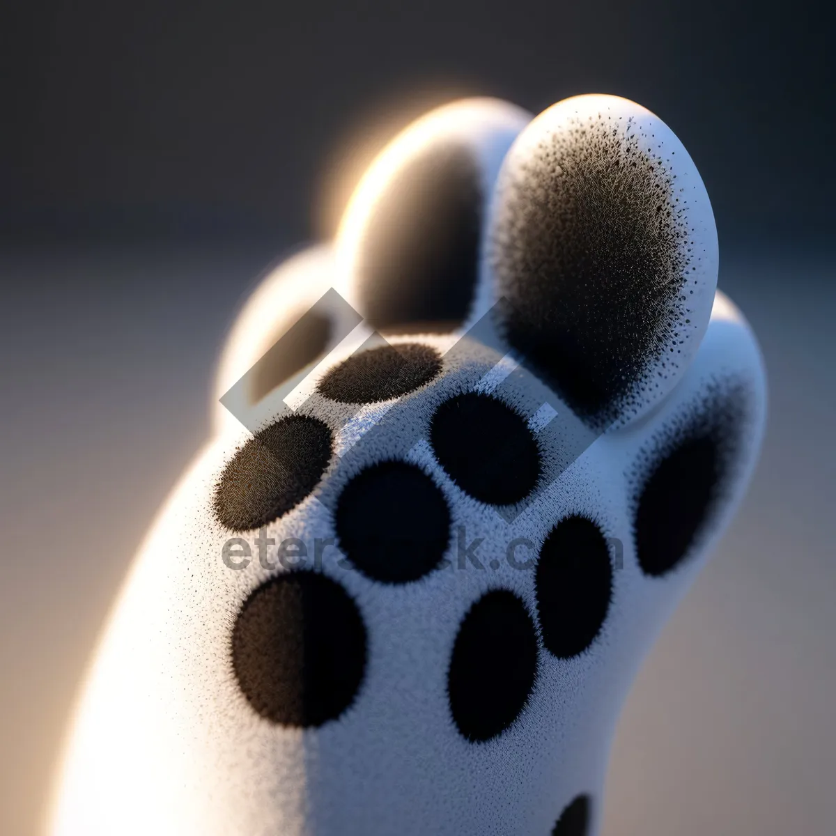 Picture of Black Light Dotted Finger Wallpaper