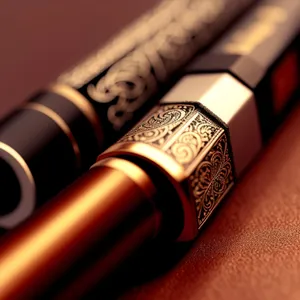 Closeup of Fountain Pen and Pencil