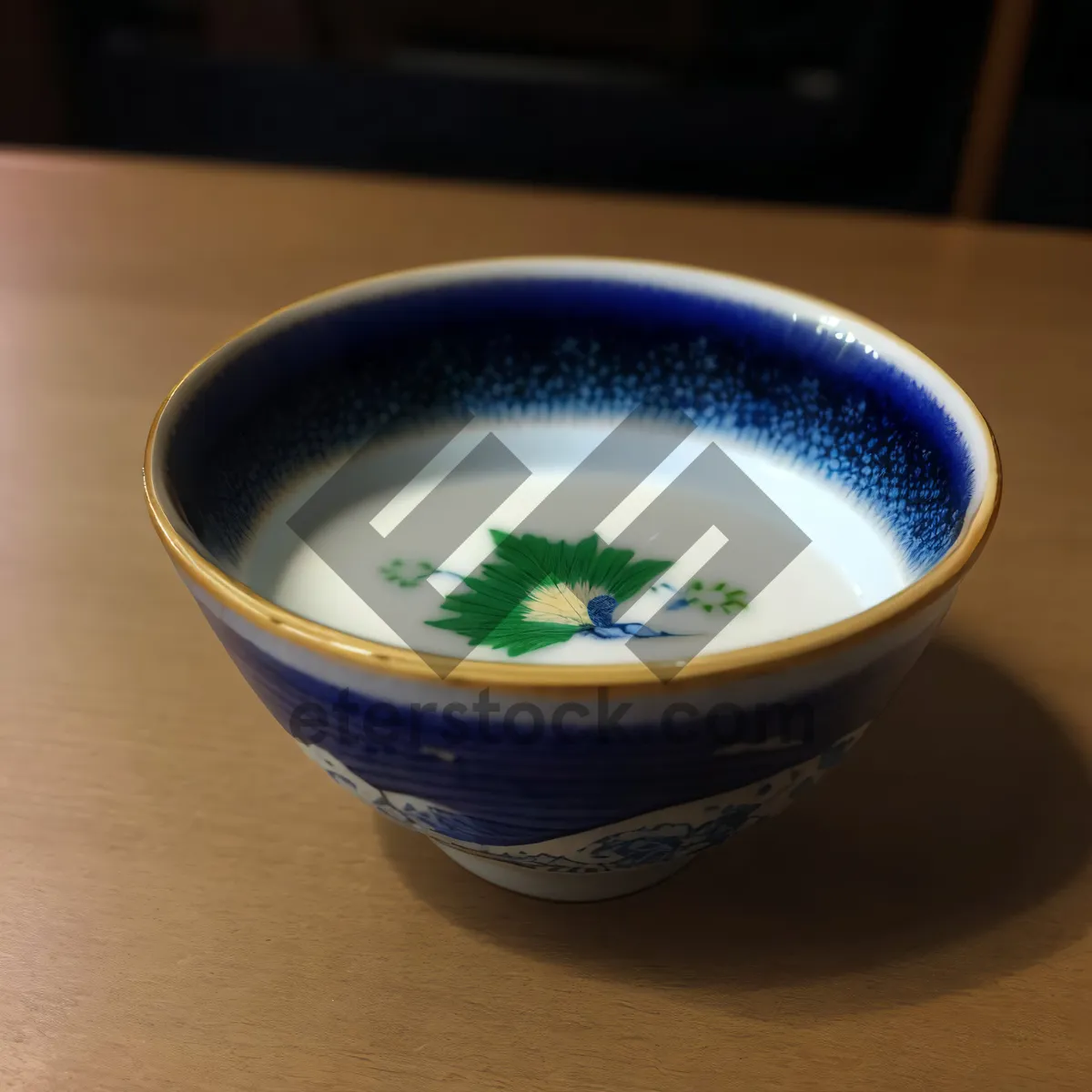 Picture of Vegetarian Vegetable Soup Bowl with Fresh Parsley