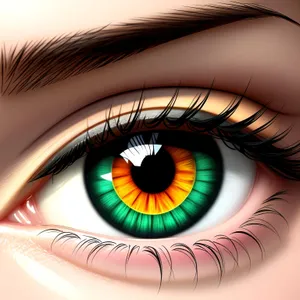 Eyebrow Design: Illuminated Eye in Digital Graphic Vision