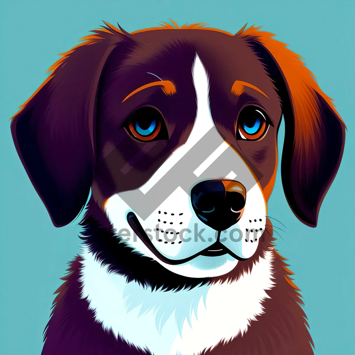 Picture of Cute Cartoon Model with Beautiful Hair and Expressive Face