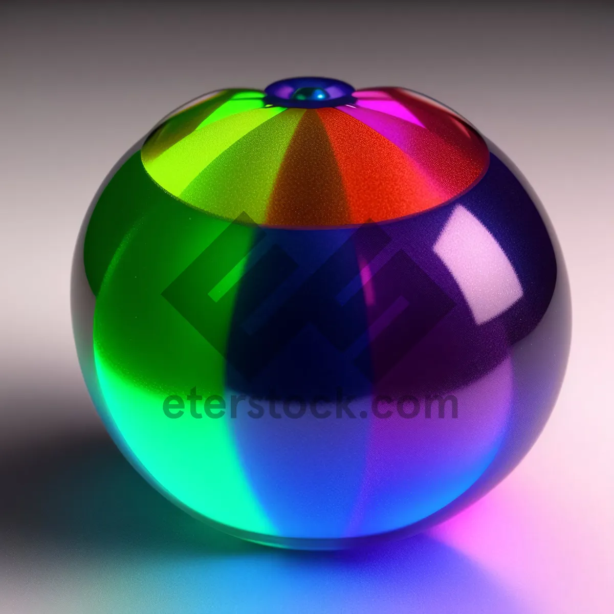 Picture of Shiny Earth Globe Icon with Glass Reflection
