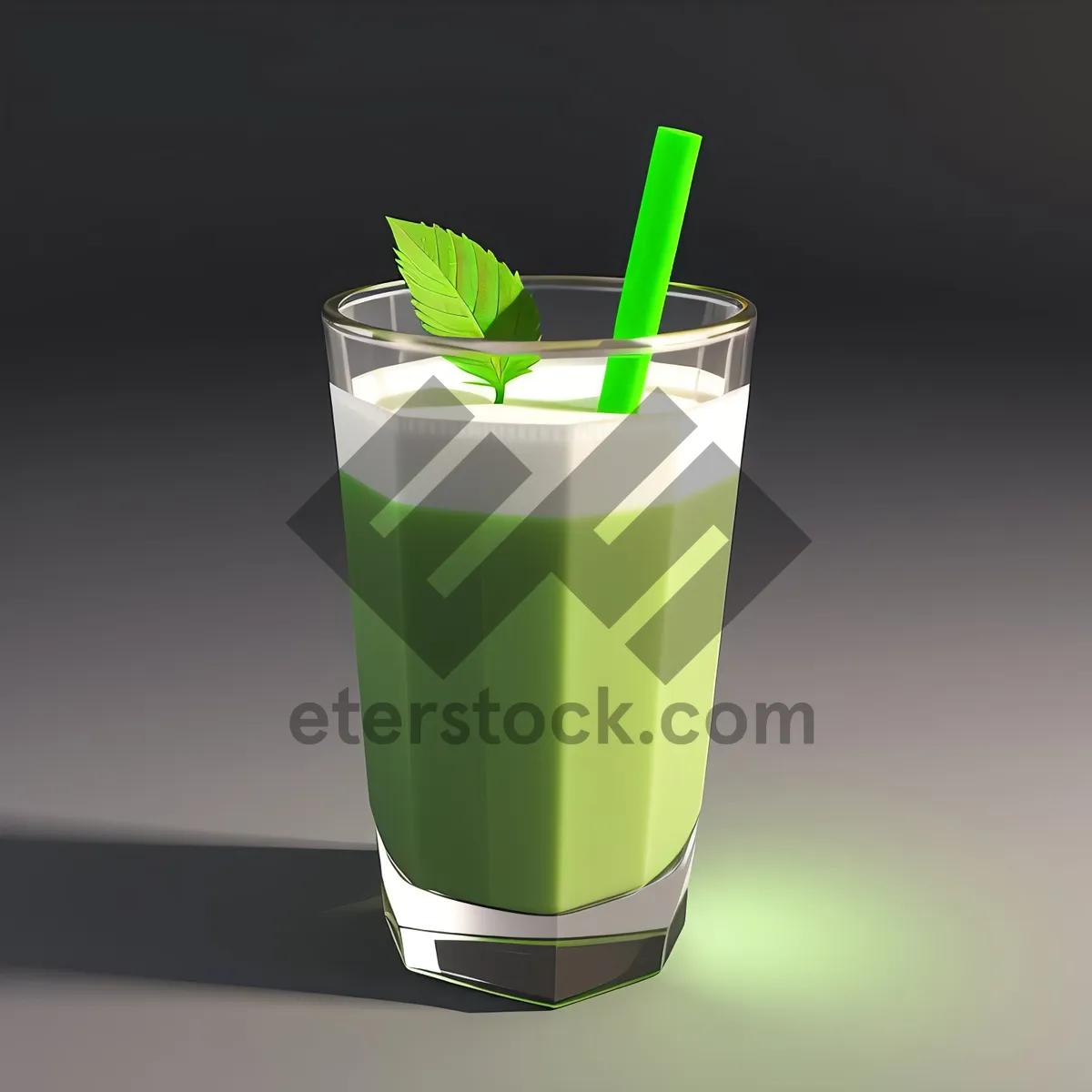 Picture of Refreshing Citrus Juice in Glass with Ice