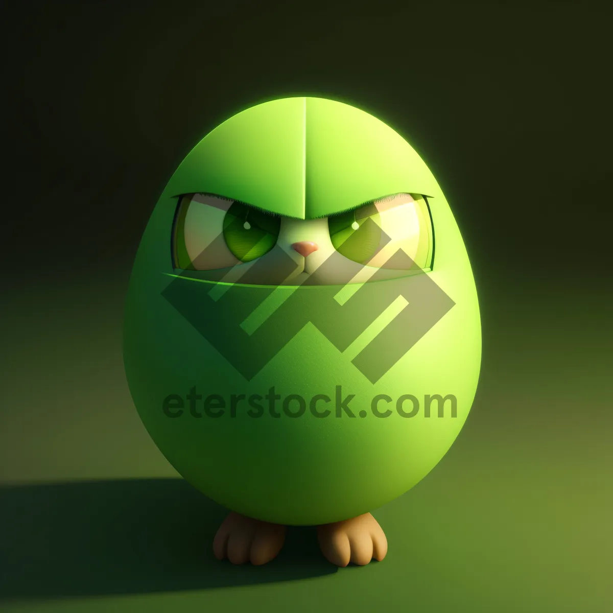 Picture of East Wind 3D Ball Icon: Symbolic Cartoon Sphere Design