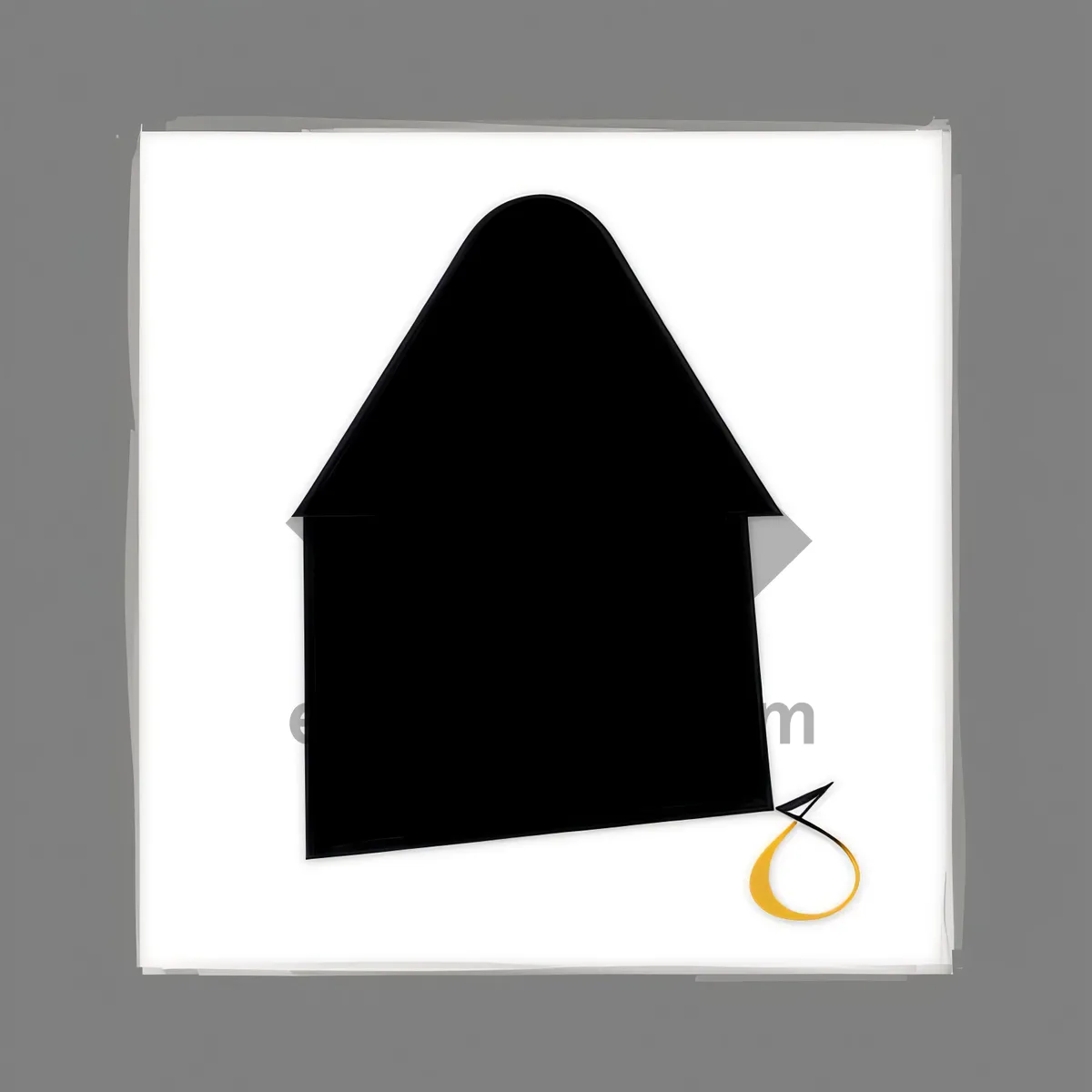 Picture of 3D House Icon Frame - Symbolic Snapshot