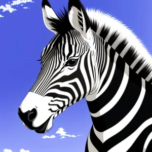 Safari Zebra: Majestic Striped Equine in the Wild
