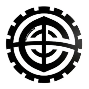 Web Design Button Set: Glossy Roman Black Icons